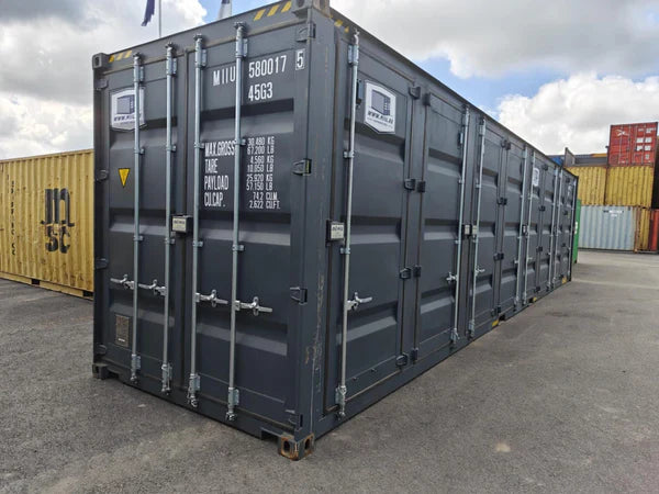 40-voets High Cube-container met 4 zijopeningen