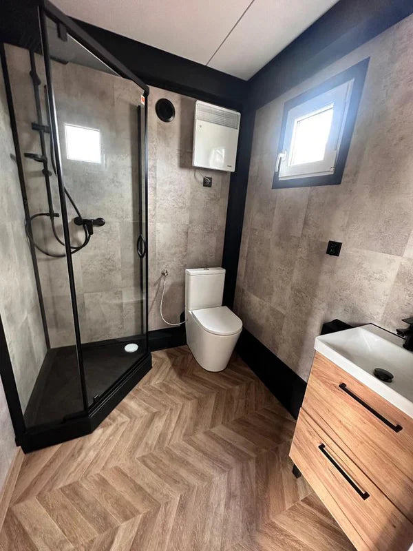 Luxe geprefabriceerde module met douche