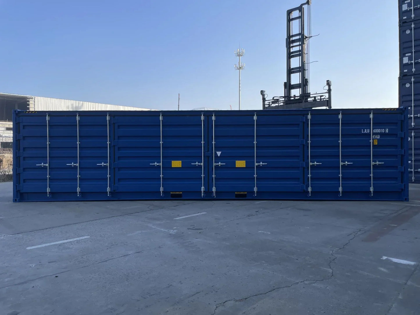 40-voets Open Side (OS) container – High Cube | Nieuw Blauw