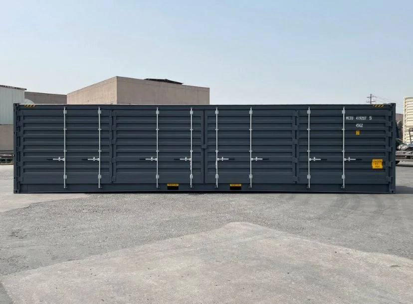 40ft Open Side (OS) Container – Nieuw Grijs