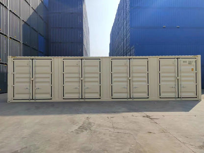 40ft High Cube Open Side (OS) container – Nieuw beige