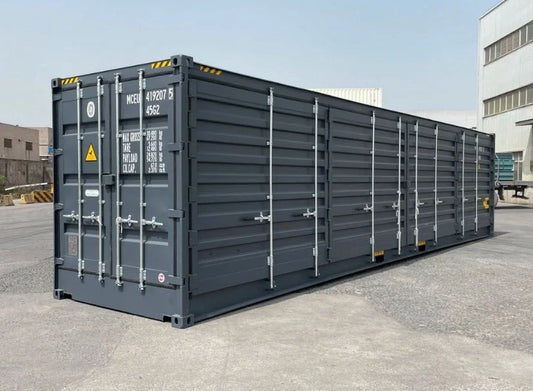 40ft Open Side (OS) Container – Nieuw Grijs