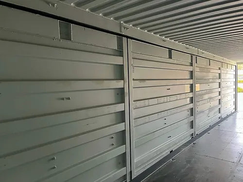 40-voets High Cube zeecontainer – zijopening