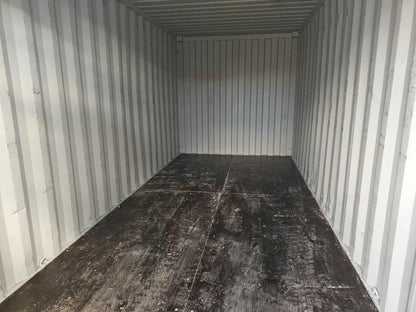 Gebruikte grijze container van 20 voet