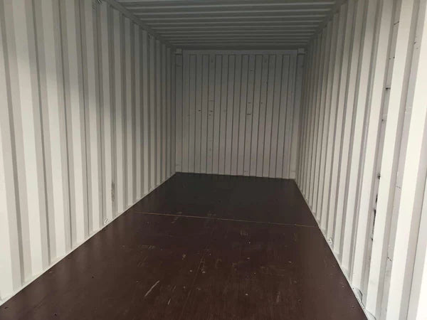 Gebruikte beige container van 20 voet
