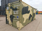 Gebruikte 20-voets militaire groene container