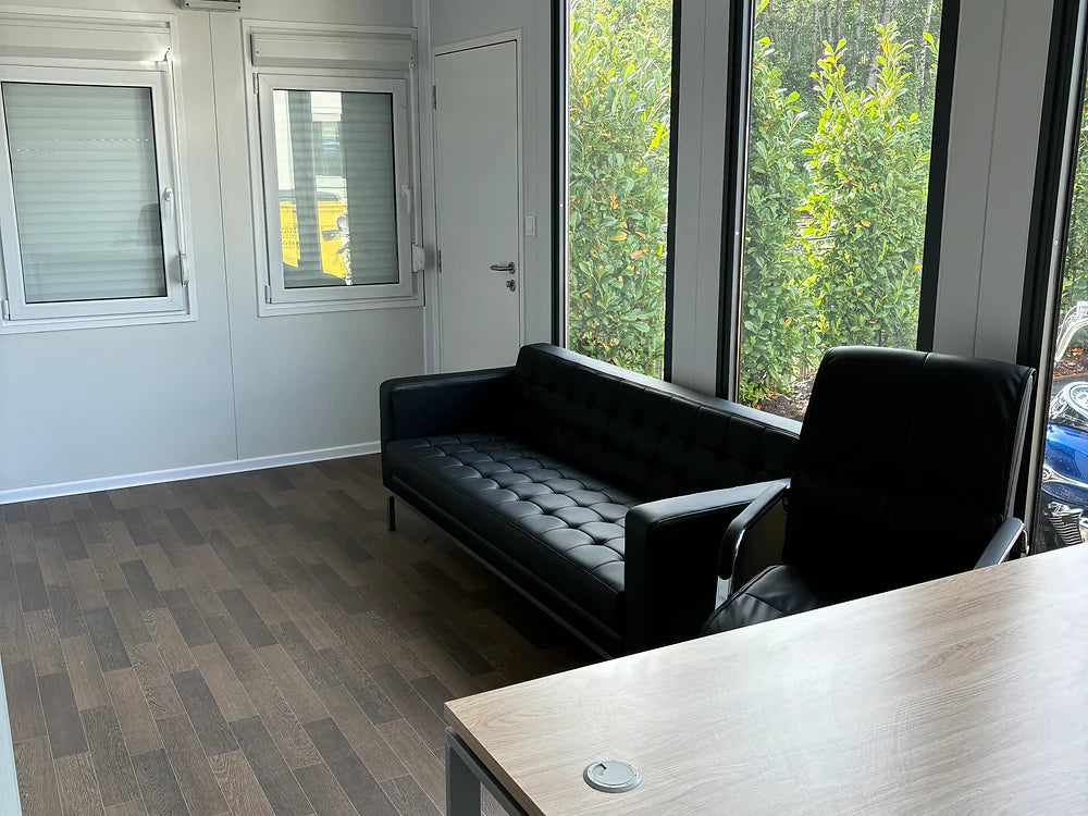 Verplaatsbare kantoormodules met opbergruimte en geïntegreerde badkamer