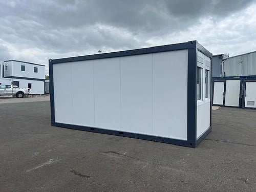 Mobiel kantoor met panoramische ramen