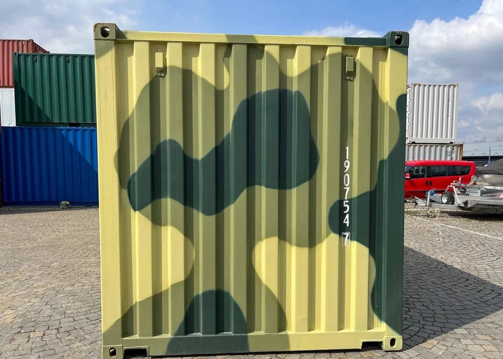 20-voets zeecontainer – Camouflageontwerp