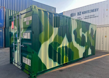 20-voets zeecontainer – Camouflageontwerp