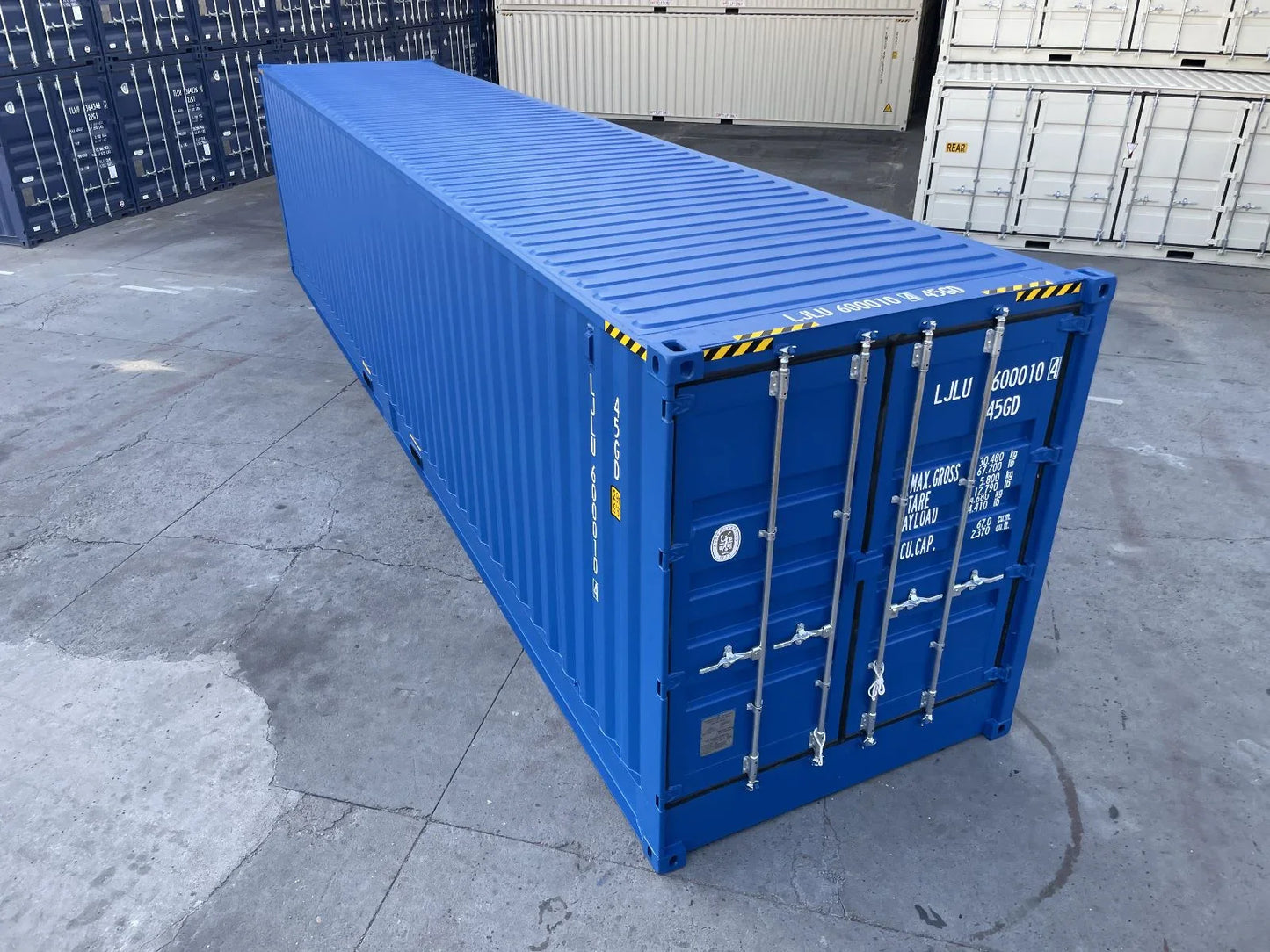 40-voets Open Side (OS) container – High Cube | Nieuw Blauw