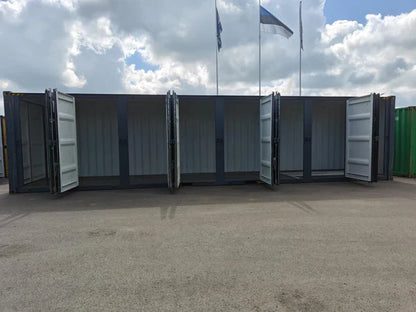 40-voets High Cube-container met 4 zijopeningen