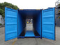 Nieuwe 40ft High Cube container met deuren aan beide uiteinden, blauw