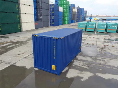 Nieuwe 20ft High Cube container, blauw