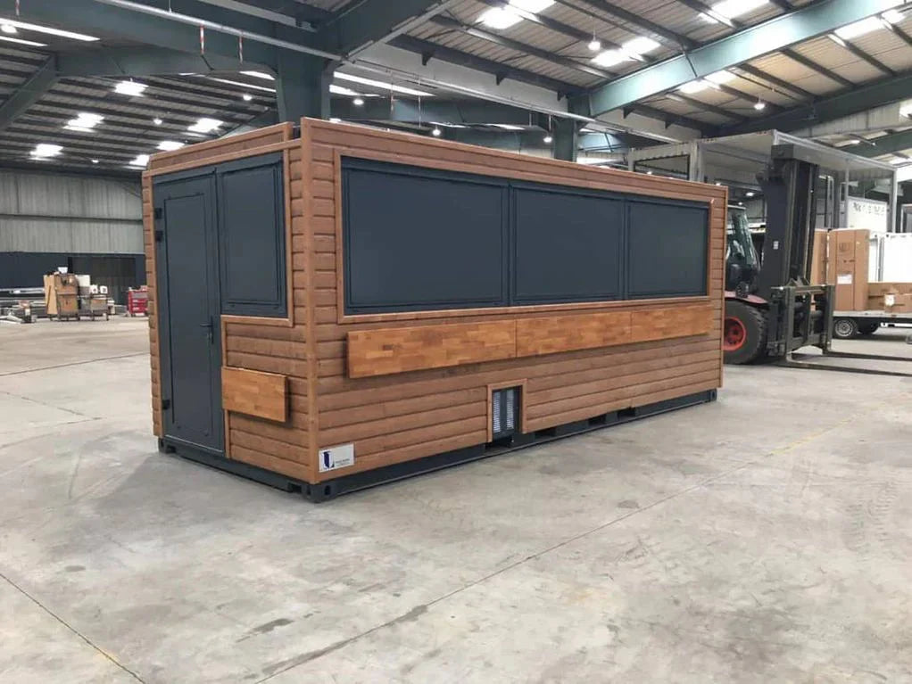 20' Cafetaria-/snackbarcontainer – Mobiel en functioneel