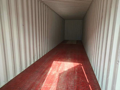 Gebruikte witte 40ft High Cube container