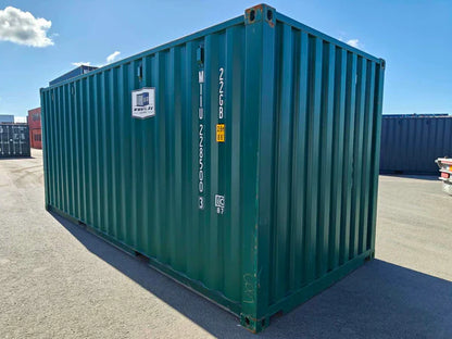 Gebruikte groene container van 20 voet